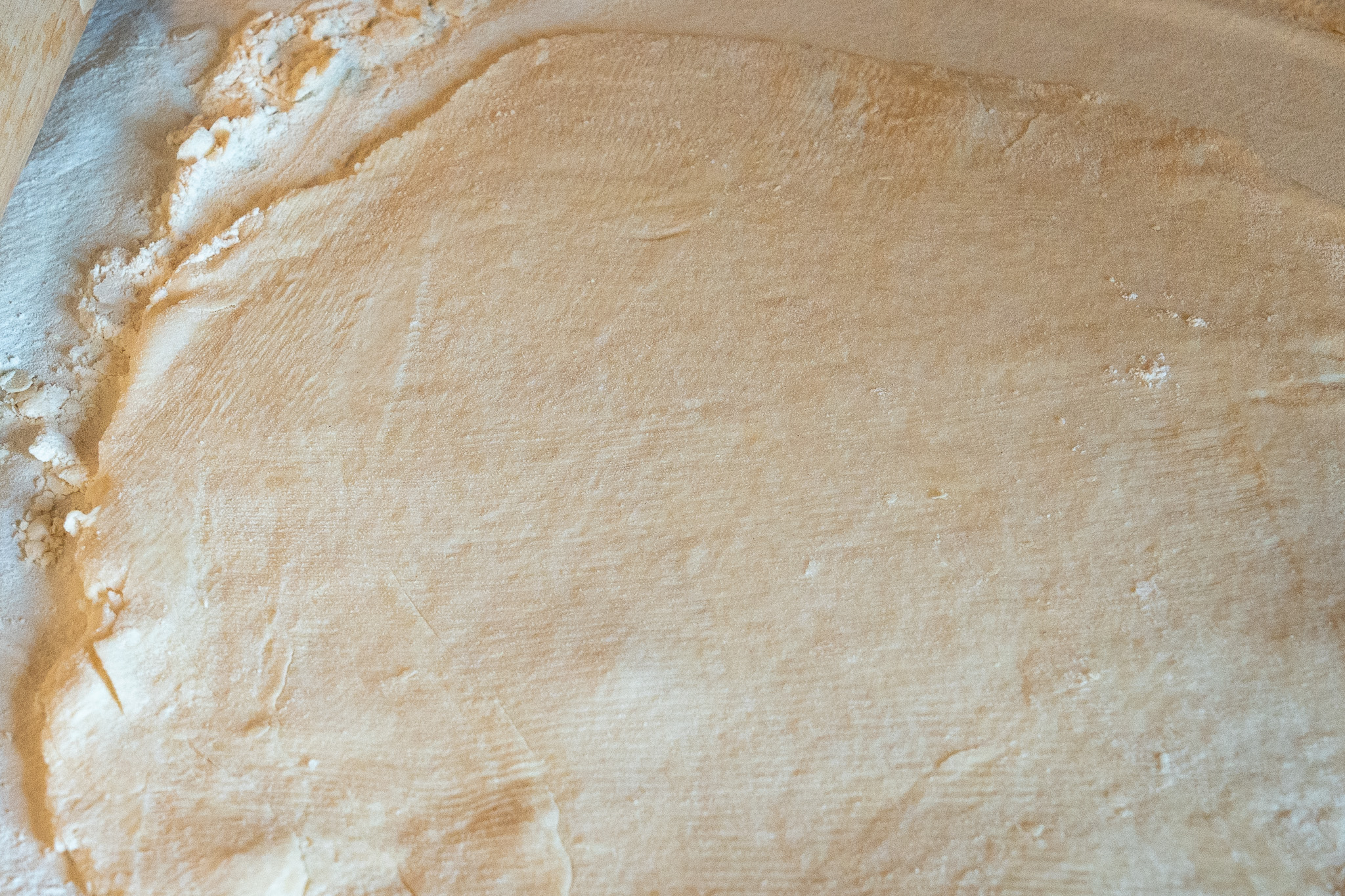 rolled out pie pastry