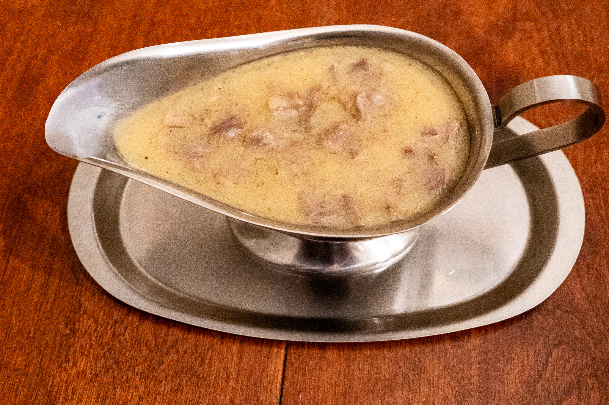 Giblet Gravy in gravy boat