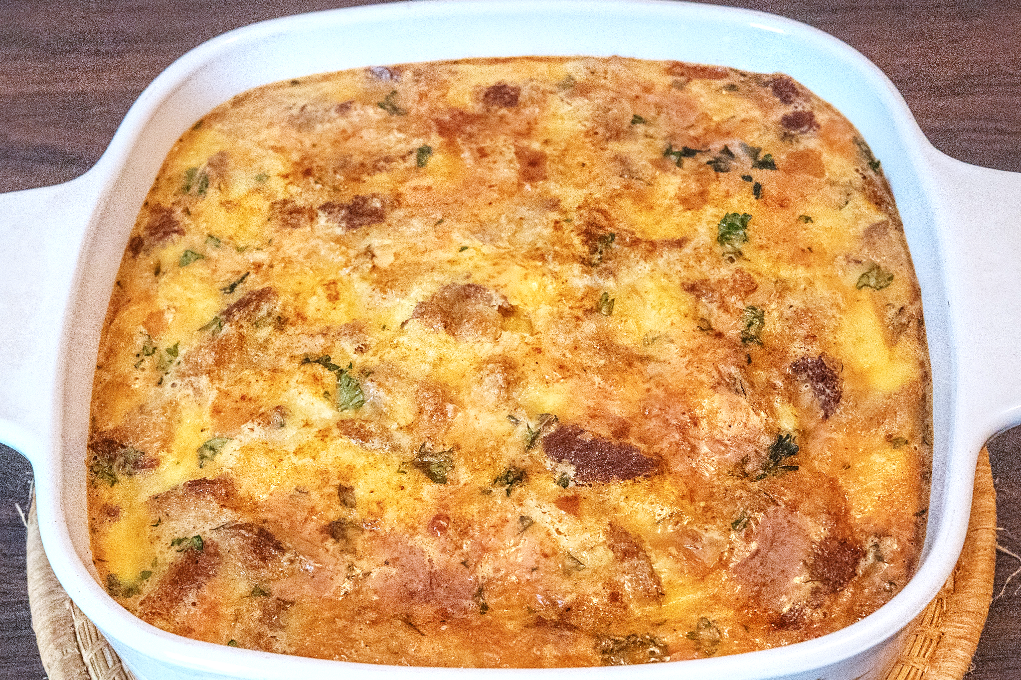 Cheese Delight (Cheese and Bread Custard)