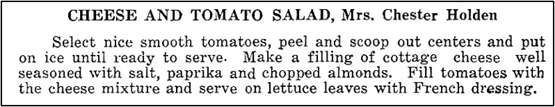 Recipe for (Cottage) Cheese and Tomato Salad