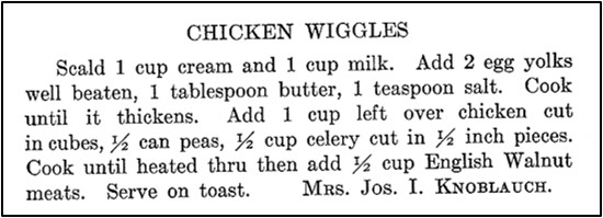 Recipe for Chicken Wiggles