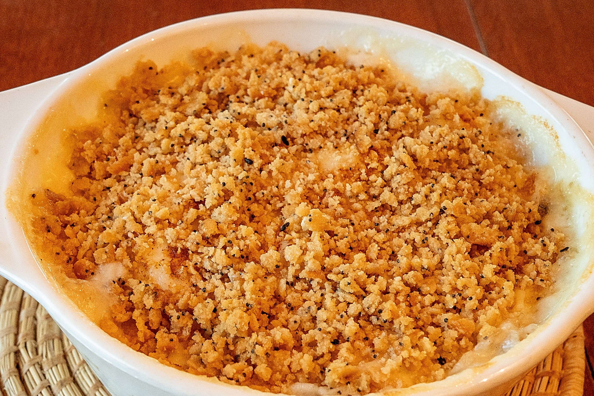 Delmonico Potatoes in Baking Dish