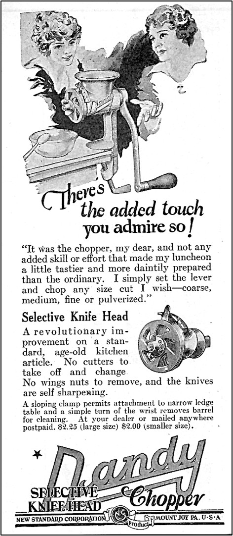 Dandy Food Chopper Advertisement