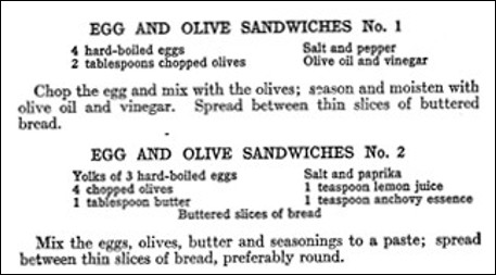 Egg and Olive Sandwich Recipes