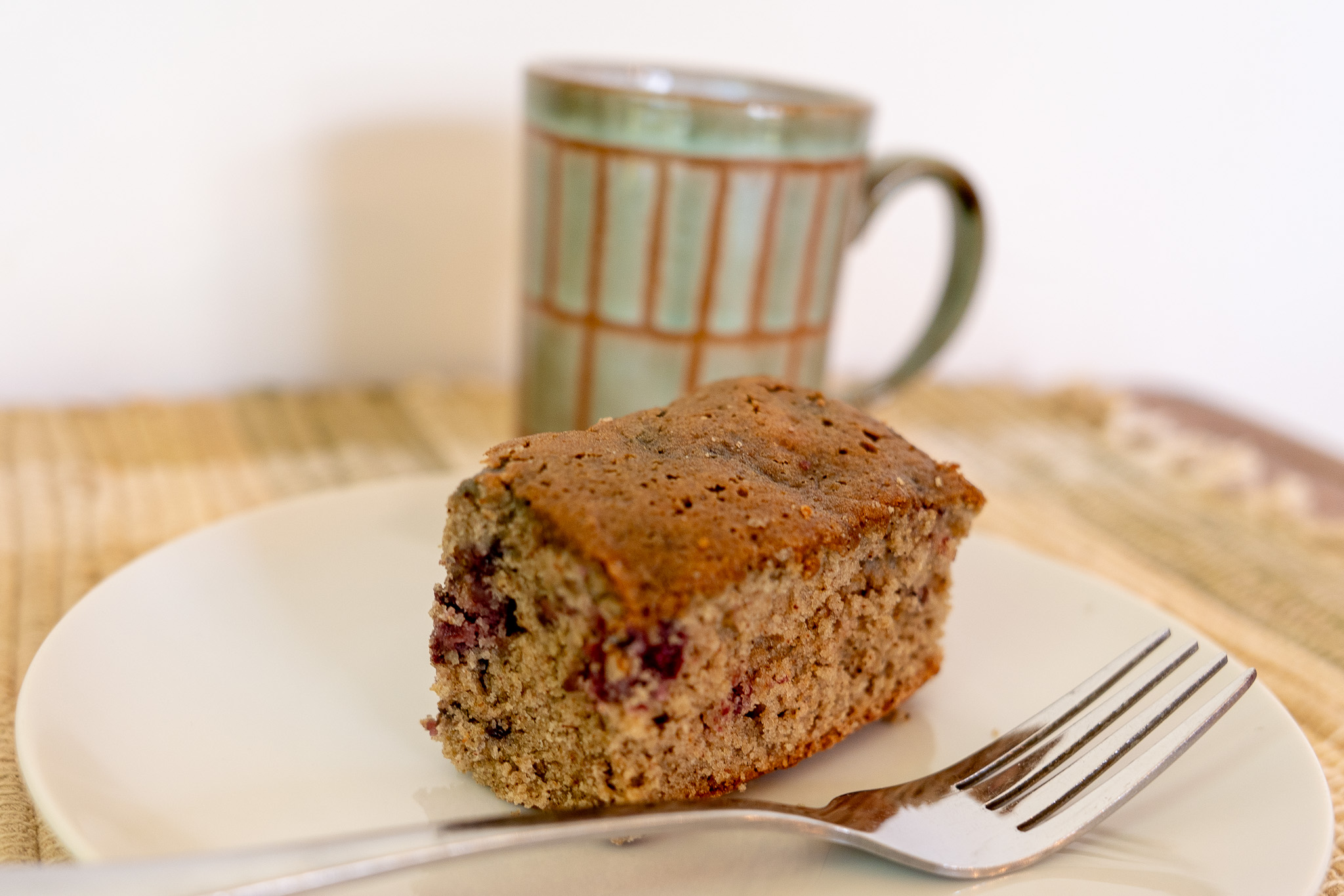 Blackberry Cake on plate
