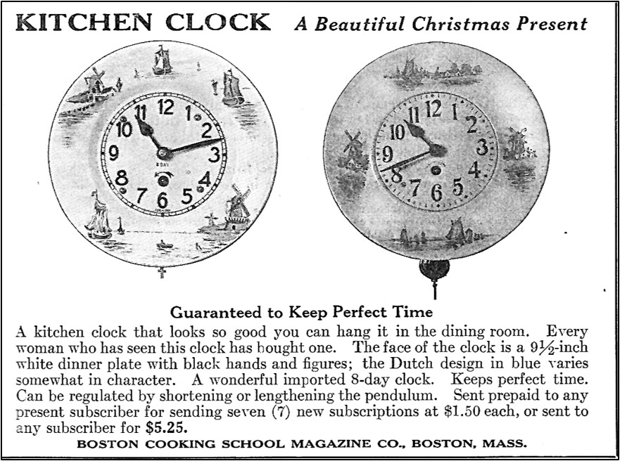 Kitchen Clock Advertisement