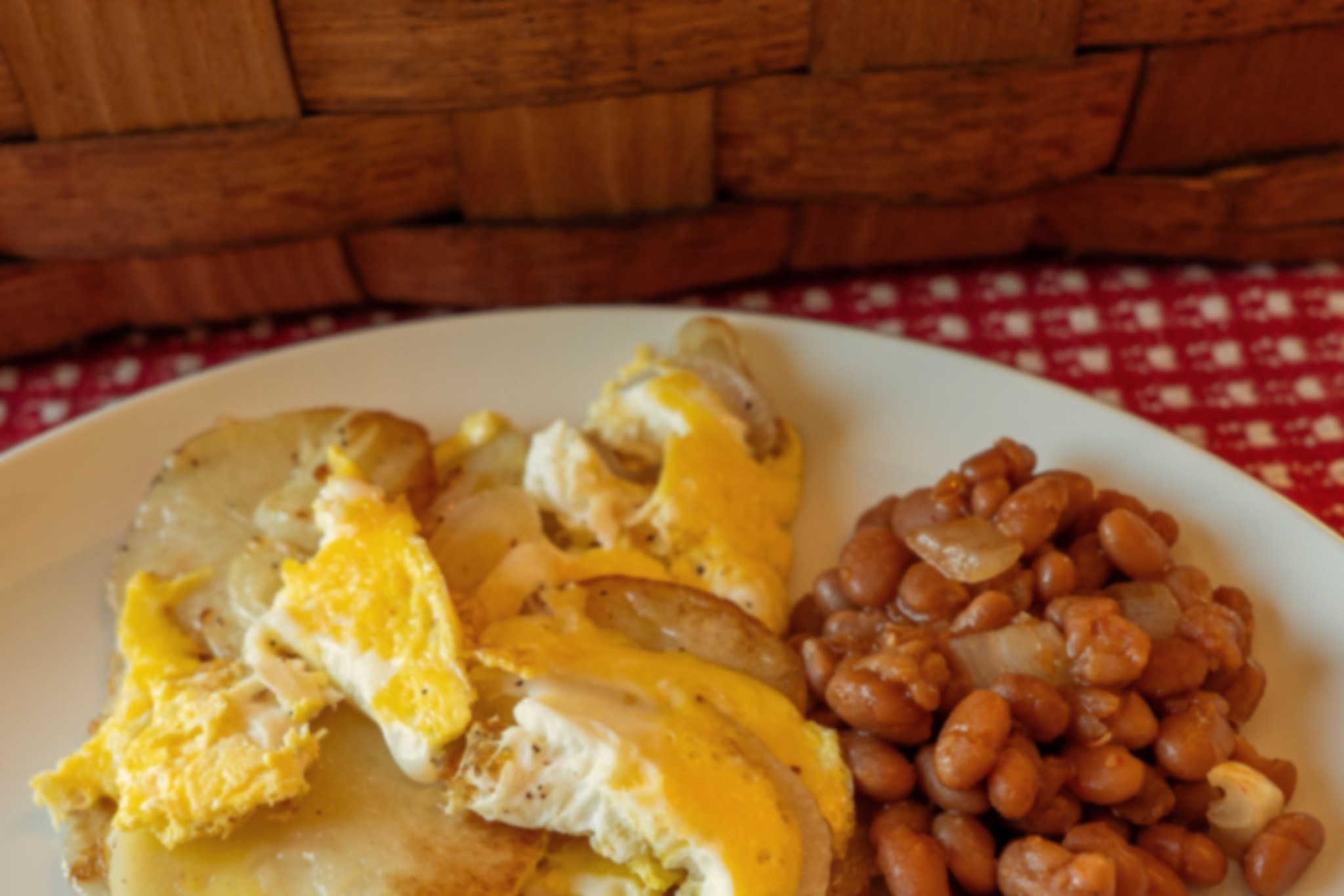 Beans a la California and Rhode Island Potatoes