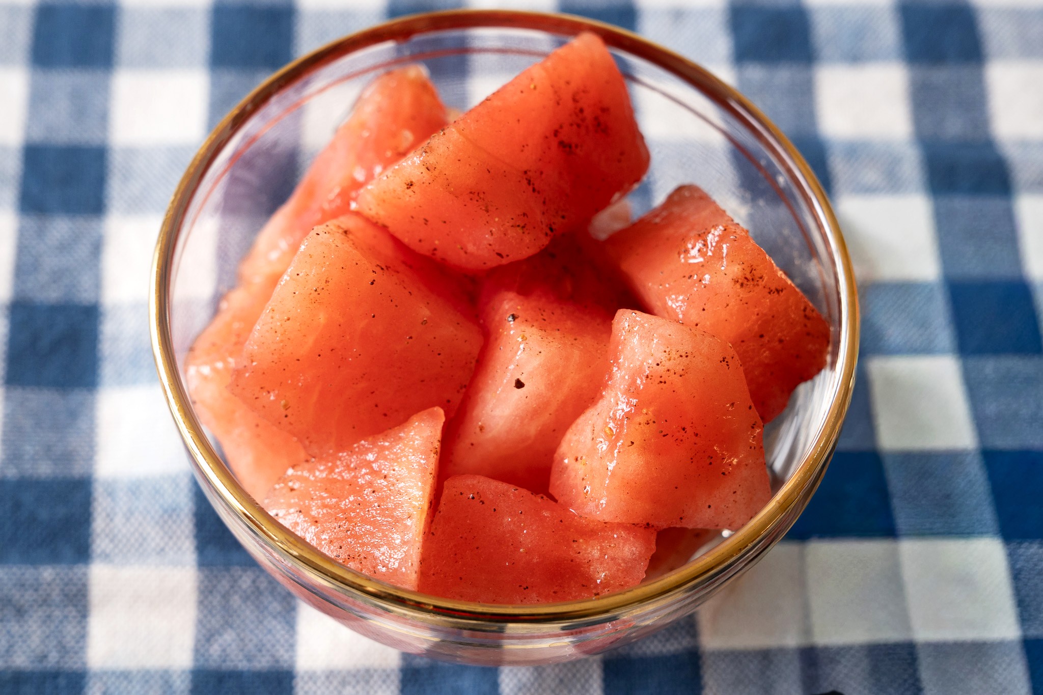 Watermelon Salad in bowl