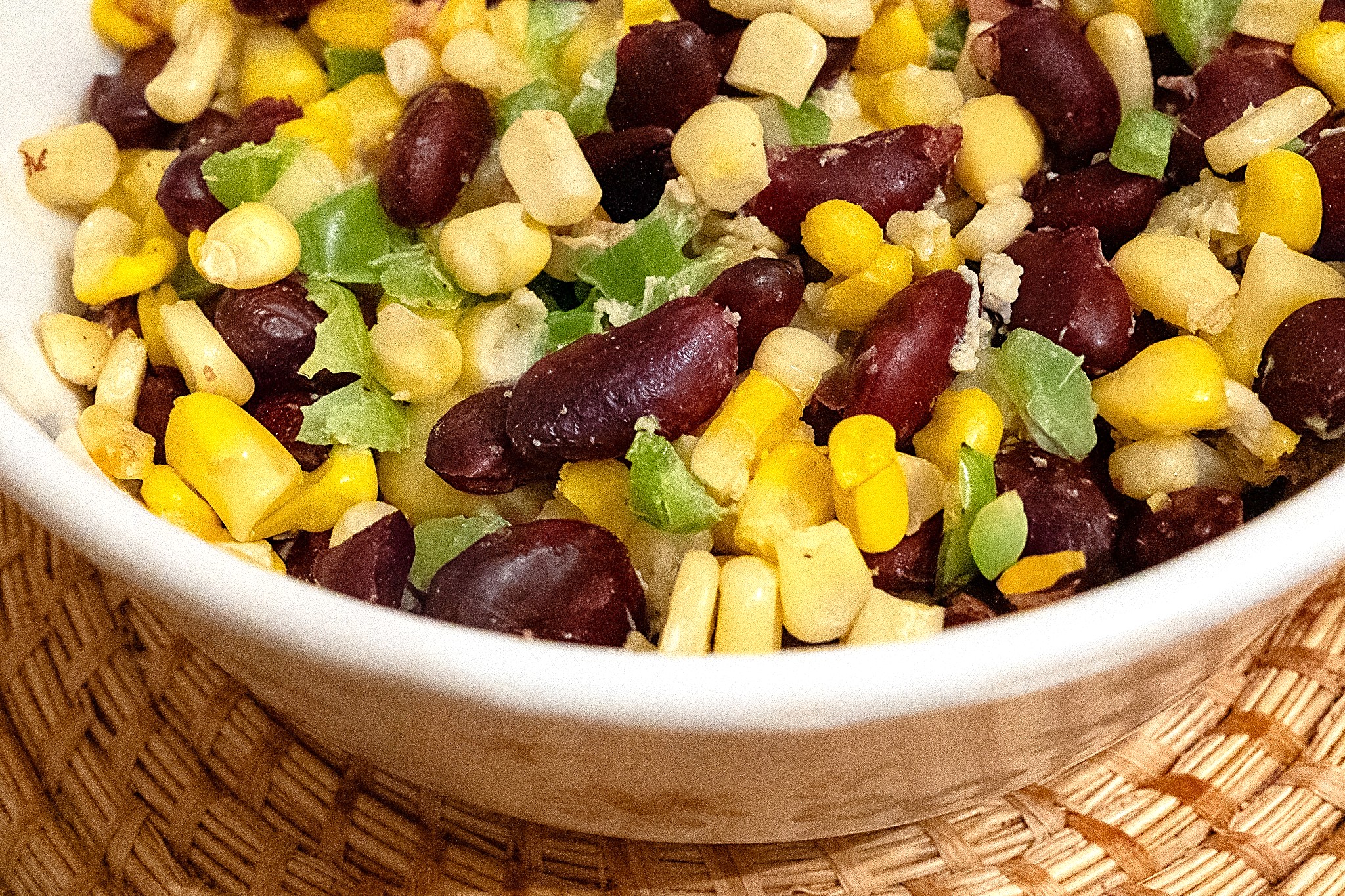 Baked Succotash in Dish