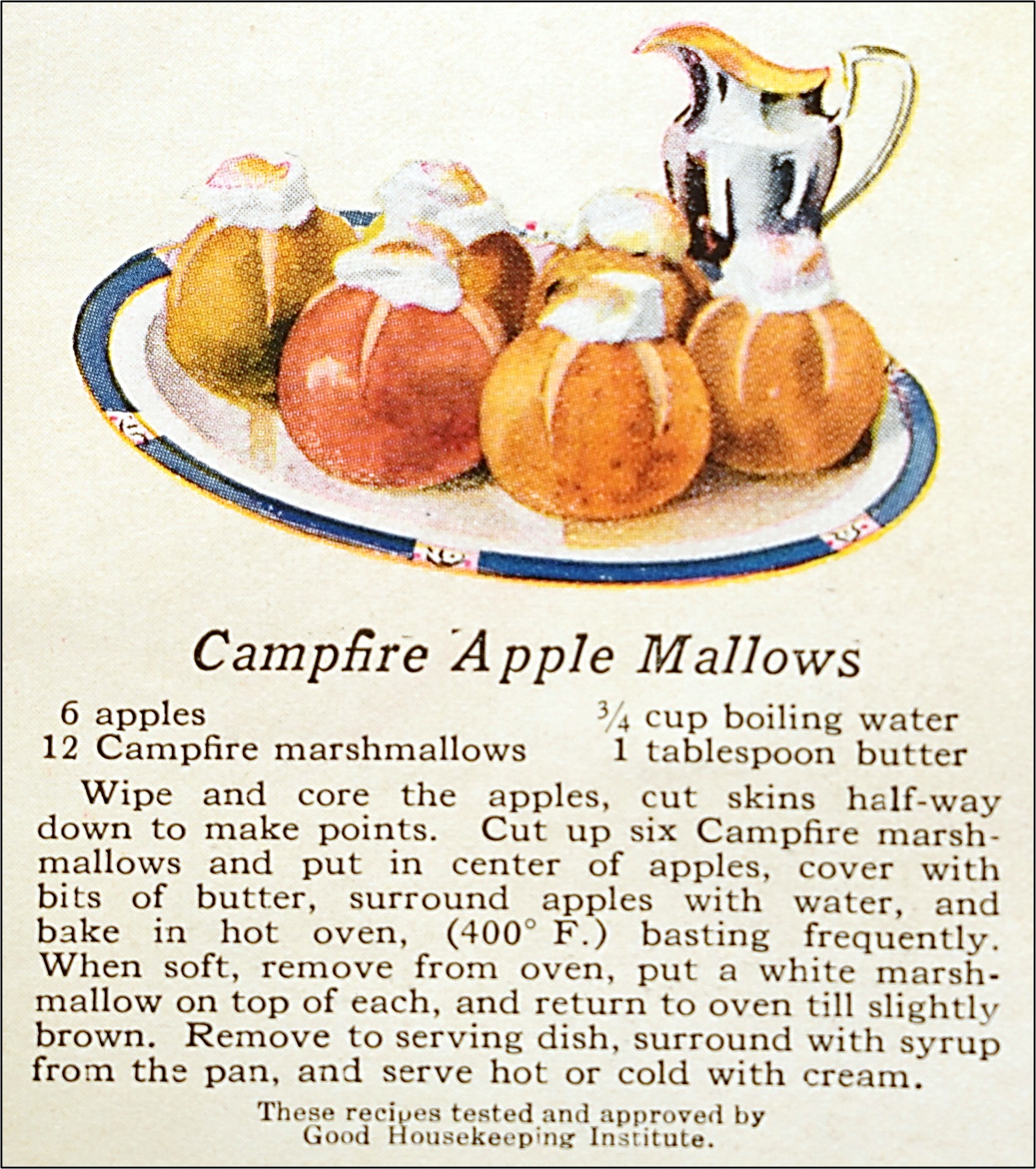 recipe for Campfire Apple Mallows