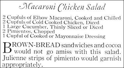 Macaroni Chicken Salad Recipe