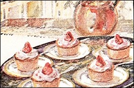 Strawberry Whips on tray
