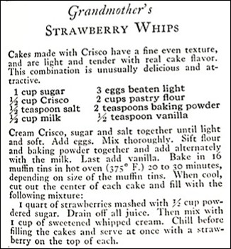 recipe for Strawberry Whips