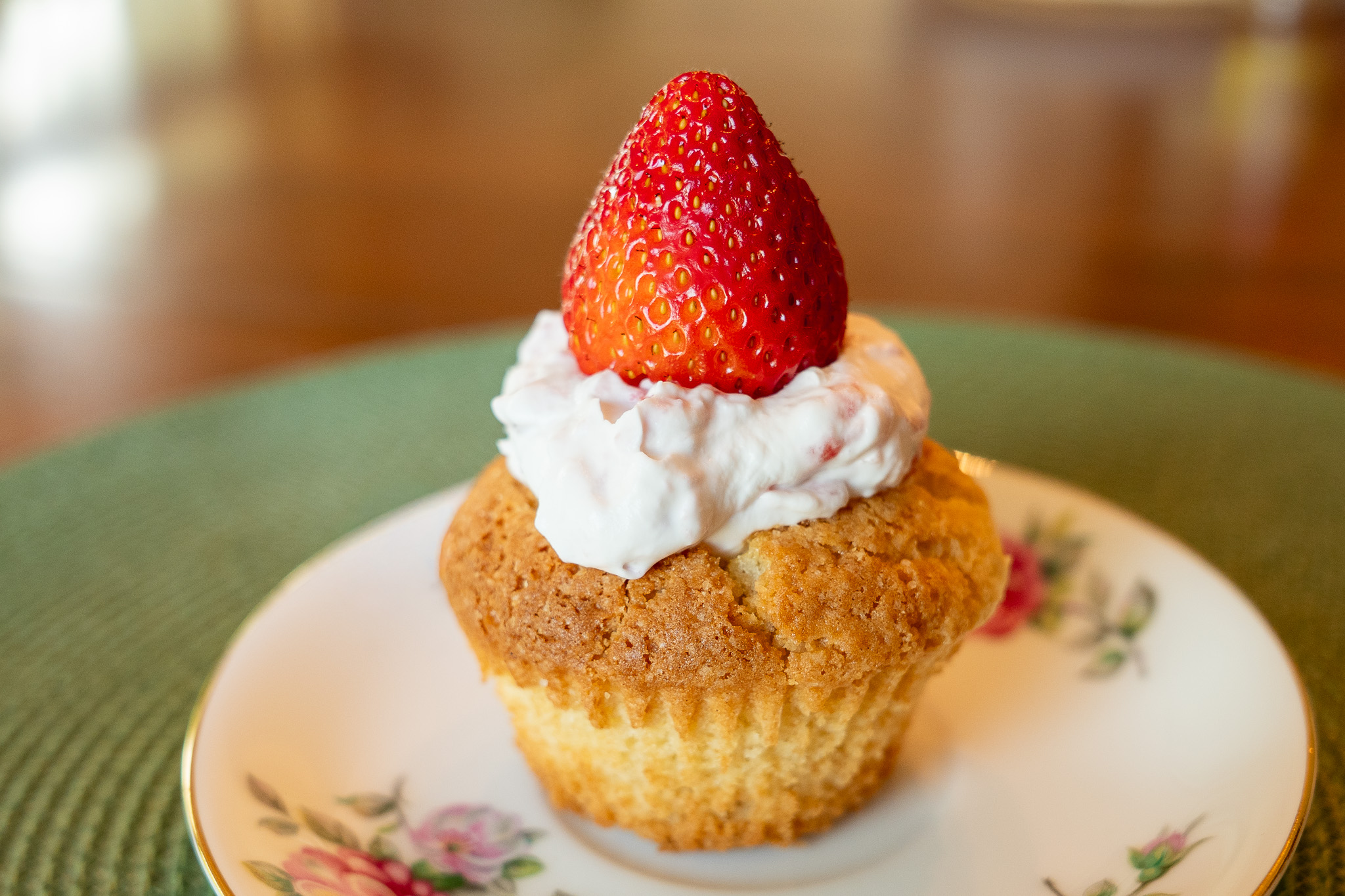 Strawberry Whip on plate
